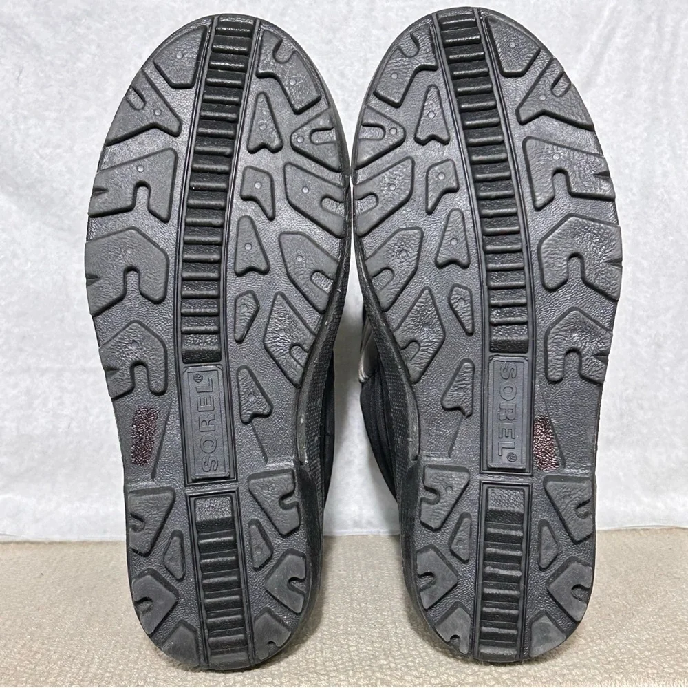 Sorel Big Kids/Youth Black/Grey Snow Goose Insulated Snow Winter Boots SZ 5